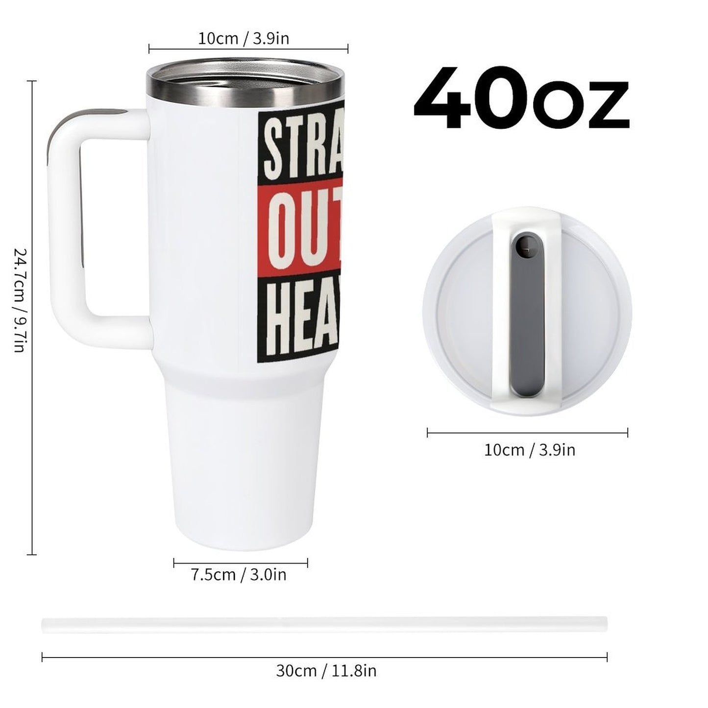 Straight Outta Heaven 40oz Tumbler©️