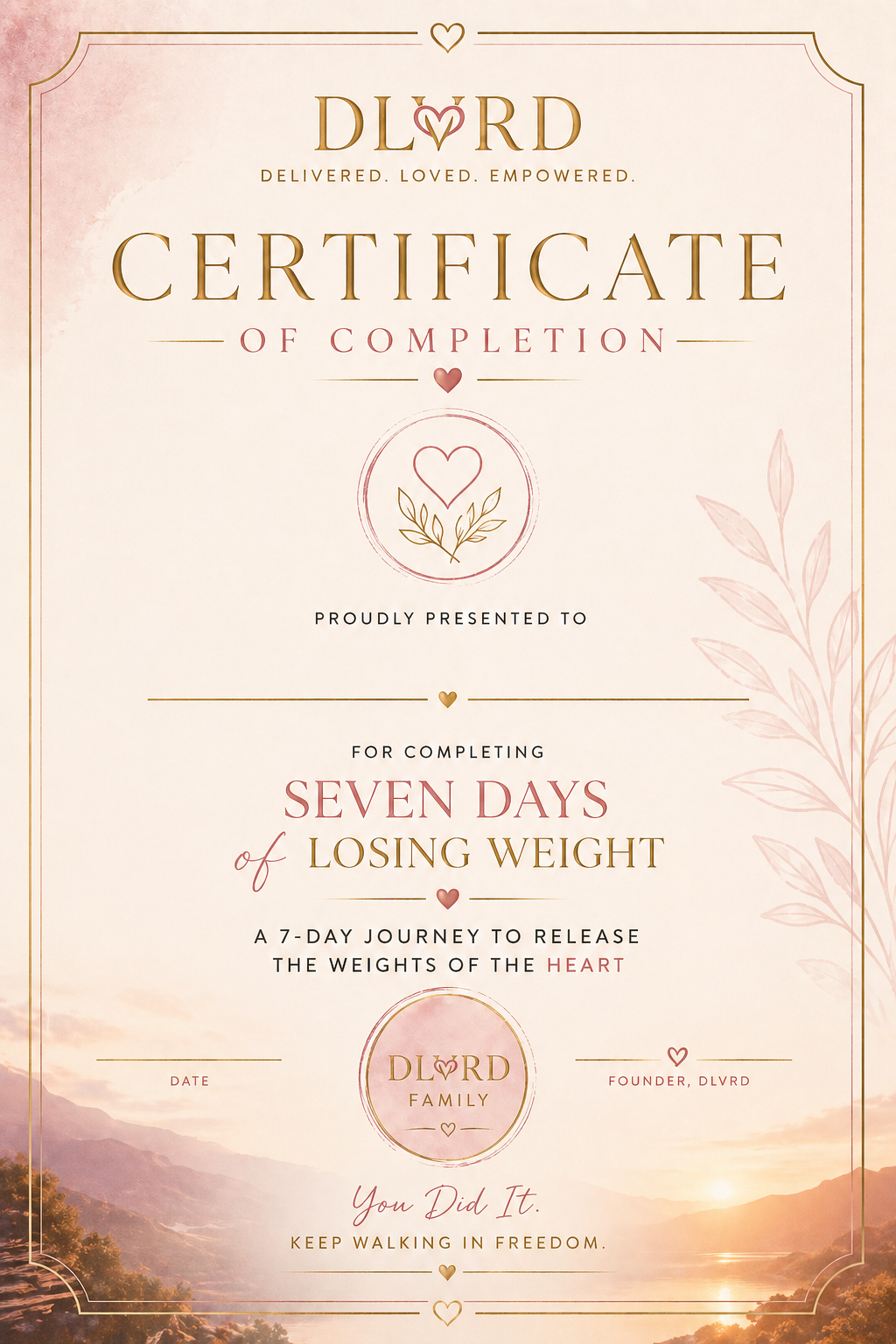 7-Day Devotional: Lighter- Losing Weight of the Heart