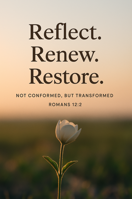 Reflect. Renew. Restore. Romans 12:2©️ (Digital Download)
