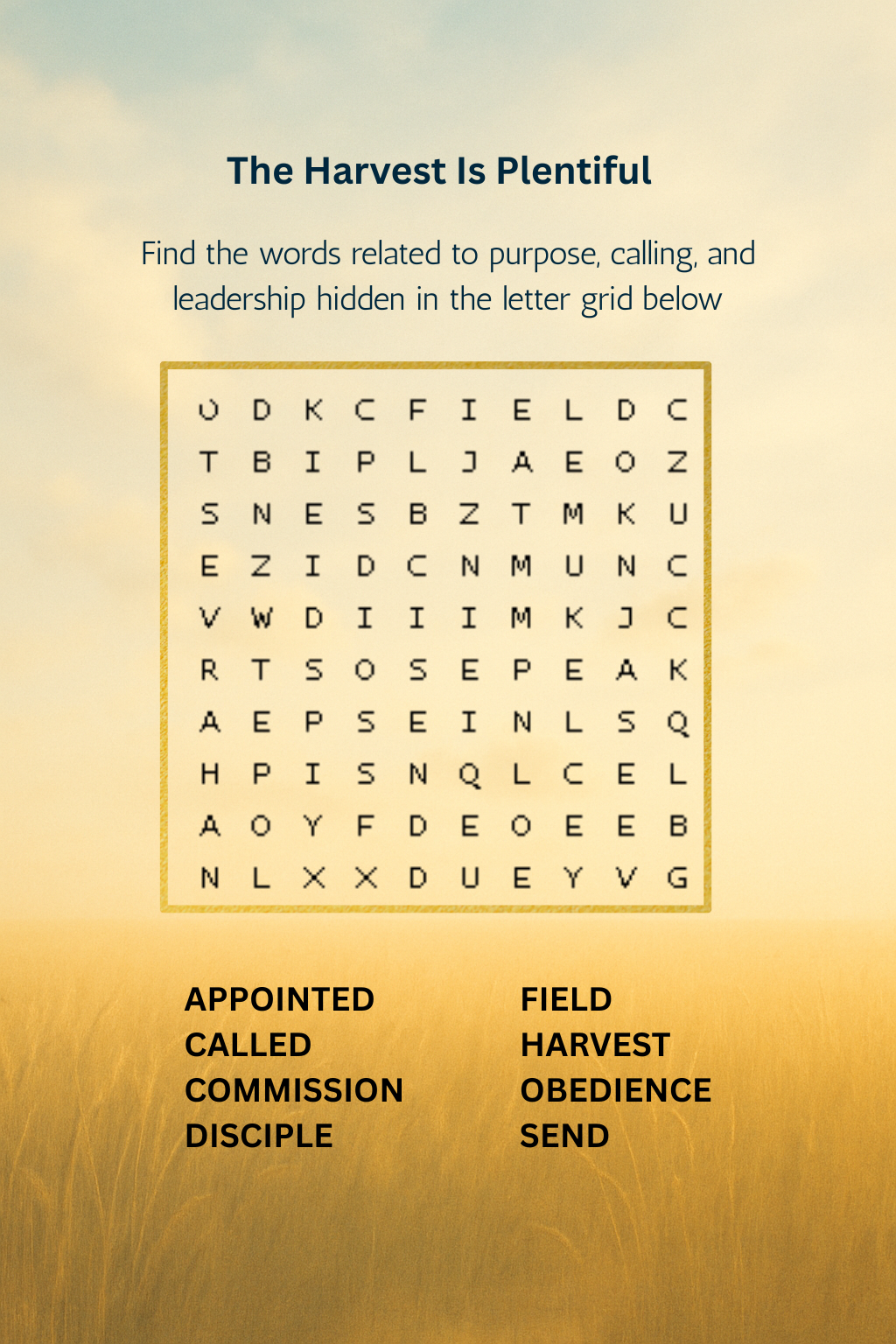 Called, Planted, Set Apart©️