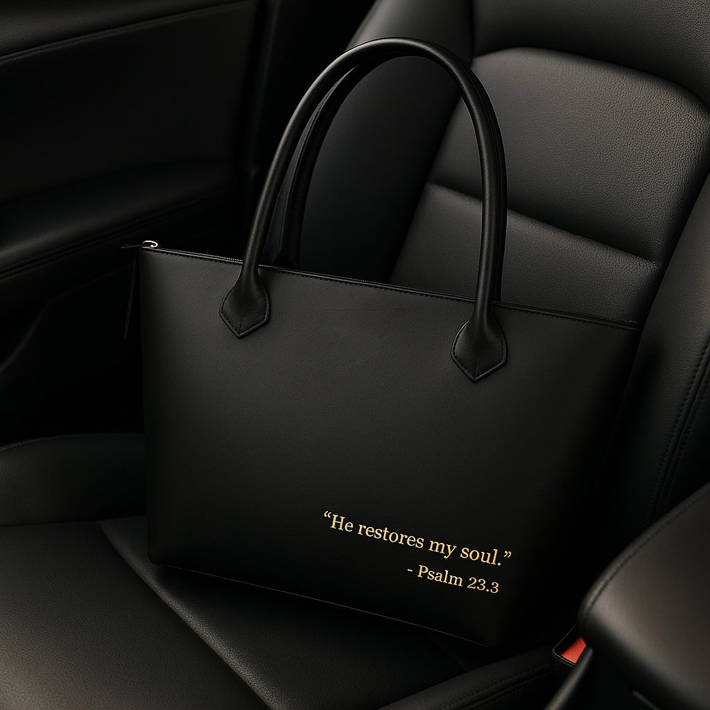 The Sanctuary Signature Tote — Noir Edition©️