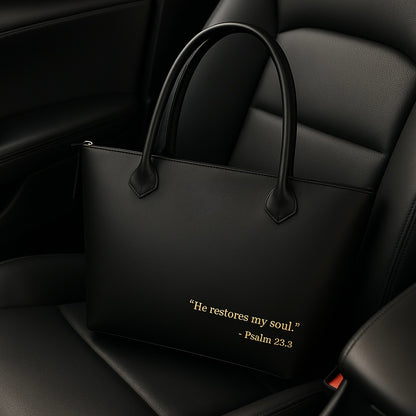 The Sanctuary Signature Tote — Noir Edition©️