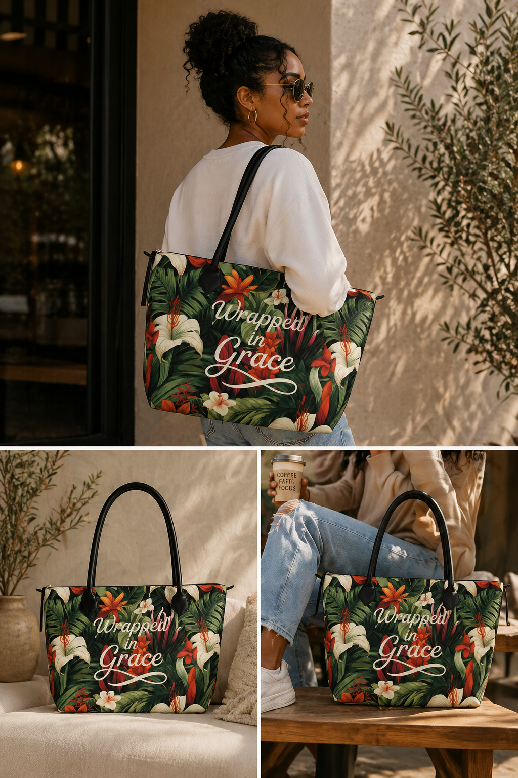 Wrapped in Grace Tote