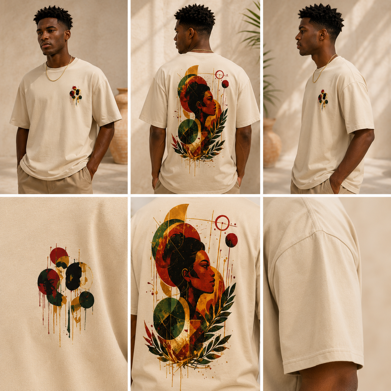 Rooted in Gold Oversized Tee