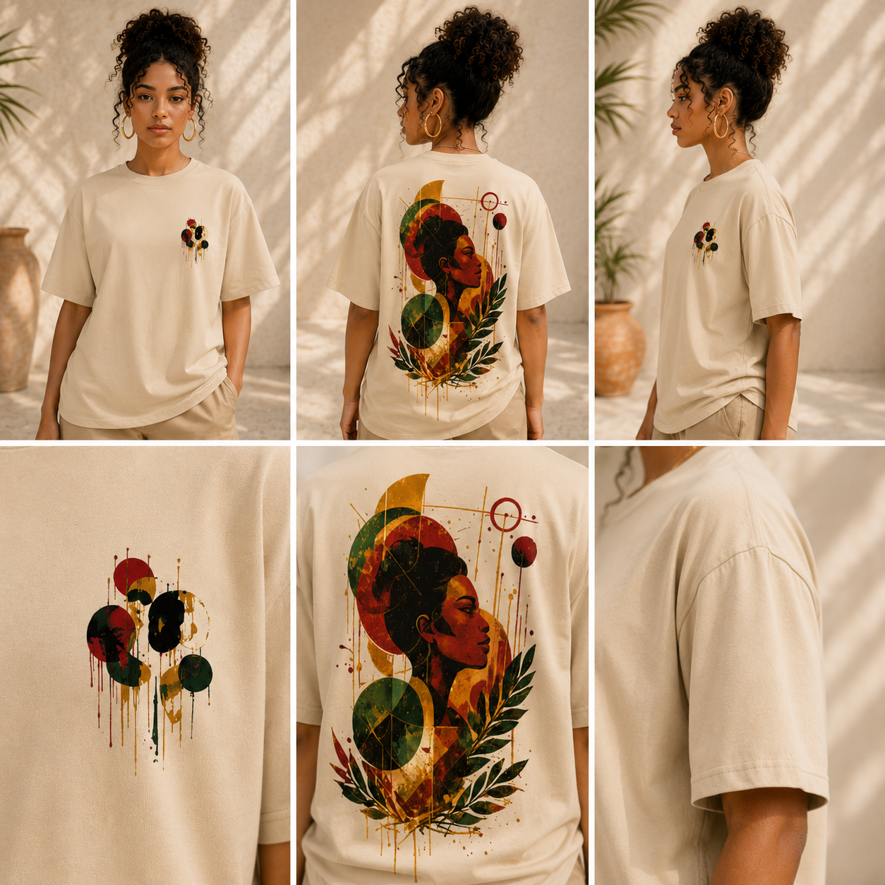 Rooted in Gold Oversized Tee