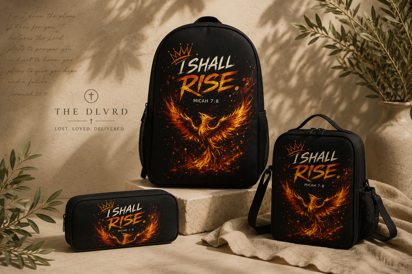 3 PCS Back to School Set | I Shall Rise