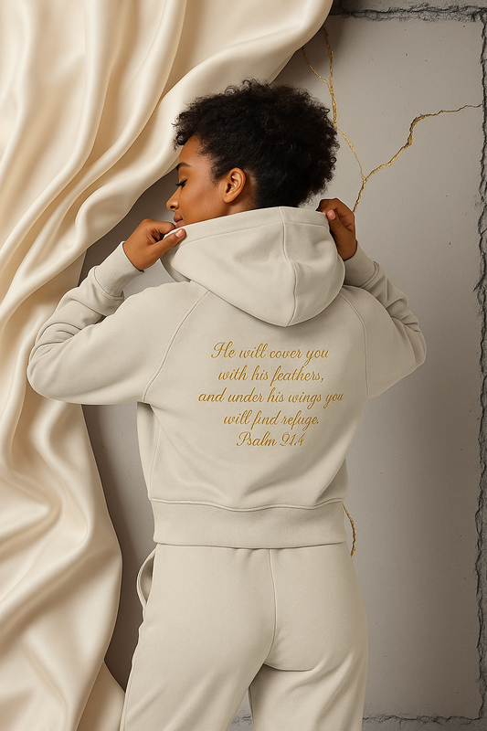 Still Covered Crop Hoodie©️