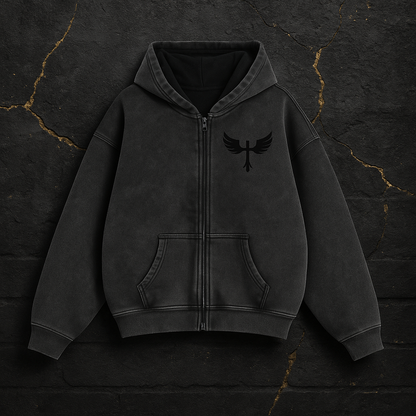 “Charcoal & Chains” Zip-Up©️