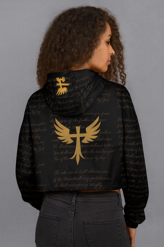 Covered & Kept Anointed Hood– Black Windbreaker©️