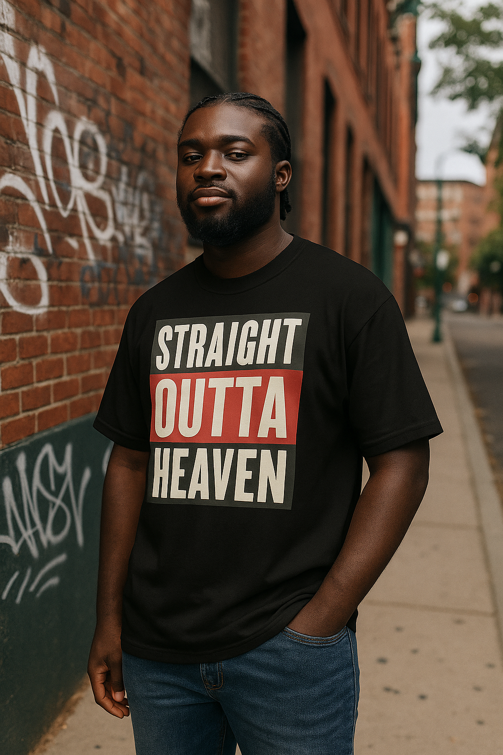 Straight Outta Heaven©️ Premium Tee